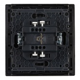 Выключатель одноклавишный с индикацией ИЭК FORTE&PIANO 10А FP102 черный