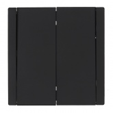 Выключатель двухклавишный ИЭК FORTE&PIANO FP105 10А черный