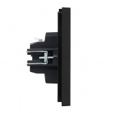 Выключатель двухклавишный ИЭК FORTE&PIANO FP105 10А черный