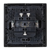 Выключатель двухклавишный ИЭК FORTE&PIANO FP105 10А черный