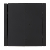 Переключатель двухклавишный с индикацией ИЭК FORTE&PIANO FP108 10А черный