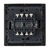 Переключатель двухклавишный с индикацией ИЭК FORTE&PIANO FP108 10А черный