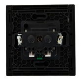 Розетка с заземлением ИЭК FORTE&PIANO FP114 16А автозажим черный