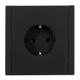 Розетка с заземлением ИЭК FORTE&PIANO FP116 16А черный