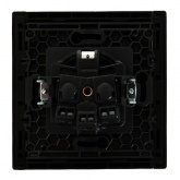 Розетка с заземлением ИЭК FORTE&PIANO FP116 16А черный