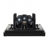 Розетка с заземлением ИЭК FORTE&PIANO 16А FP115 шторки черный