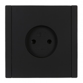 Розетка без заземления ИЭК FORTE&PIANO FP118 10А черный