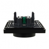 Розетка 2-я с заземлением в сборе ИЭК FORTE&PIANO FP124 16А автозажим черный