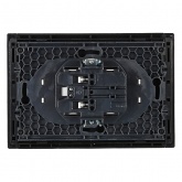 Розетка 2-я без заземления в сборе ИЭК FORTE&PIANO FP126 10А автозажим черный