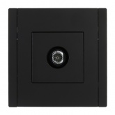 Розетка TV оконечная ИЭК FORTE&PIANO FP128 черный