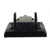 Розетка двойная TV+SAT ИЭК FORTE&PIANO FP138 черный