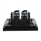 Розетка компьютерная 2-ая RJ45 кат.5E ИЭК FORTE&PIANO FP133 черный