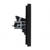 Розетка компьютерная 2-ая RJ45 кат.5E ИЭК FORTE&PIANO FP133 черный