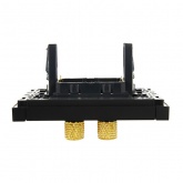 Аудиорозетка ИЭК FORTE&PIANO FP139 4 подключения черный