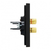 Аудиорозетка ИЭК FORTE&PIANO FP139 4 подключения черный