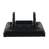 Заглушка с суппортом ИЭК FORTE&PIANO FP141 черный