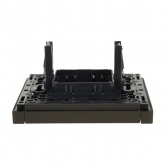 Заглушка с суппортом ИЭК FORTE&PIANO FP341 серый