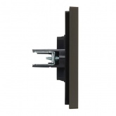 Заглушка с суппортом ИЭК FORTE&PIANO FP341 серый