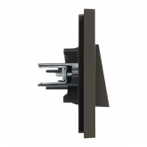 Вывод кабеля ИЭК FORTE&PIANO FP342 серый