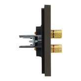 Аудиорозетка ИЭК FORTE&PIANO FP339 4 подключения серый