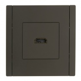 Розетка HDMI ИЭК FORTE&PIANO FP340 серый