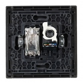 Розетка двойная TV+RJ45 кат.5E ИЭК FORTE&PIANO FP336 серый