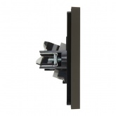 Розетка двойная RJ11+RJ45 кат.5E ИЭК FORTE&PIANO FP335 серый