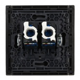 Розетка компьютерная 2-ая RJ45 кат.6 ИЭК FORTE&PIANO FP334 серый