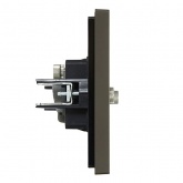 Розетка двойная TV+SAT ИЭК FORTE&PIANO FP338 серый