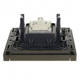 Розетка двойная TV+SAT ИЭК FORTE&PIANO FP338 серый