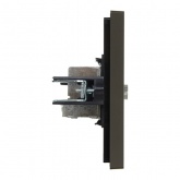 Розетка TV проходная ИЭК FORTE&PIANO FP329 серый