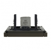 Розетка TV проходная ИЭК FORTE&PIANO FP329 серый