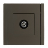 Розетка TV оконечная ИЭК FORTE&PIANO FP328 серый