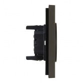 Розетка 2-я без заземления в сборе ИЭК FORTE&PIANO FP326 10А автозажим серый