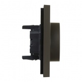 Розетка 2-я с заземлением в сборе ИЭК FORTE&PIANO FP324 16А автозажим серый