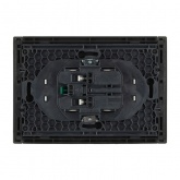 Розетка 2-я с заземлением в сборе ИЭК FORTE&PIANO FP324 16А автозажим серый