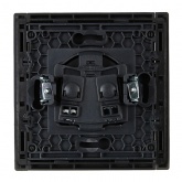 Розетка без заземления ИЭК FORTE&PIANO FP317 10А шторки серый