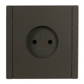 Розетка без заземления ИЭК FORTE&PIANO FP318 10А серый