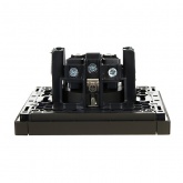 Розетка с заземлением ИЭК FORTE&PIANO 16А FP315 шторки серый