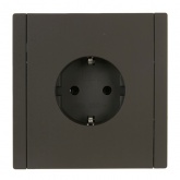 Розетка с заземлением ИЭК FORTE&PIANO FP316 16А серый