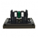 Розетка с заземлением ИЭК FORTE&PIANO FP314 16А автозажим серый