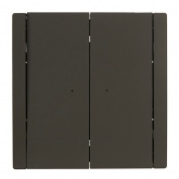 Переключатель двухклавишный с индикацией ИЭК FORTE&PIANO FP308 10А серый