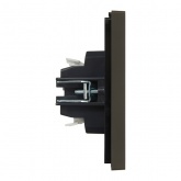 Переключатель двухклавишный с индикацией ИЭК FORTE&PIANO FP308 10А серый