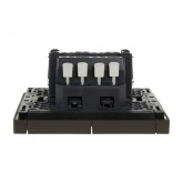 Переключатель двухклавишный ИЭК FORTE&PIANO FP307 10А серый