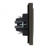 Переключатель двухклавишный ИЭК FORTE&PIANO FP307 10А серый