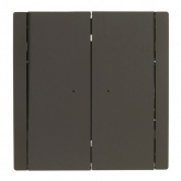 Выключатель двухклавишный с индикацией ИЭК FORTE&PIANO FP306 10А серый