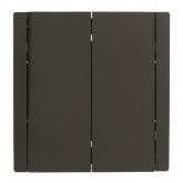 Выключатель двухклавишный ИЭК FORTE&PIANO FP305 10А серый