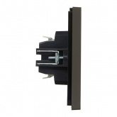 Выключатель двухклавишный ИЭК FORTE&PIANO FP305 10А серый