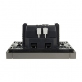 Выключатель одноклавишный ИЭК FORTE&PIANO FP501 10А сталь