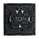 Выключатель двухклавишный с индикацией ИЭК FORTE&PIANO FP506 10А сталь